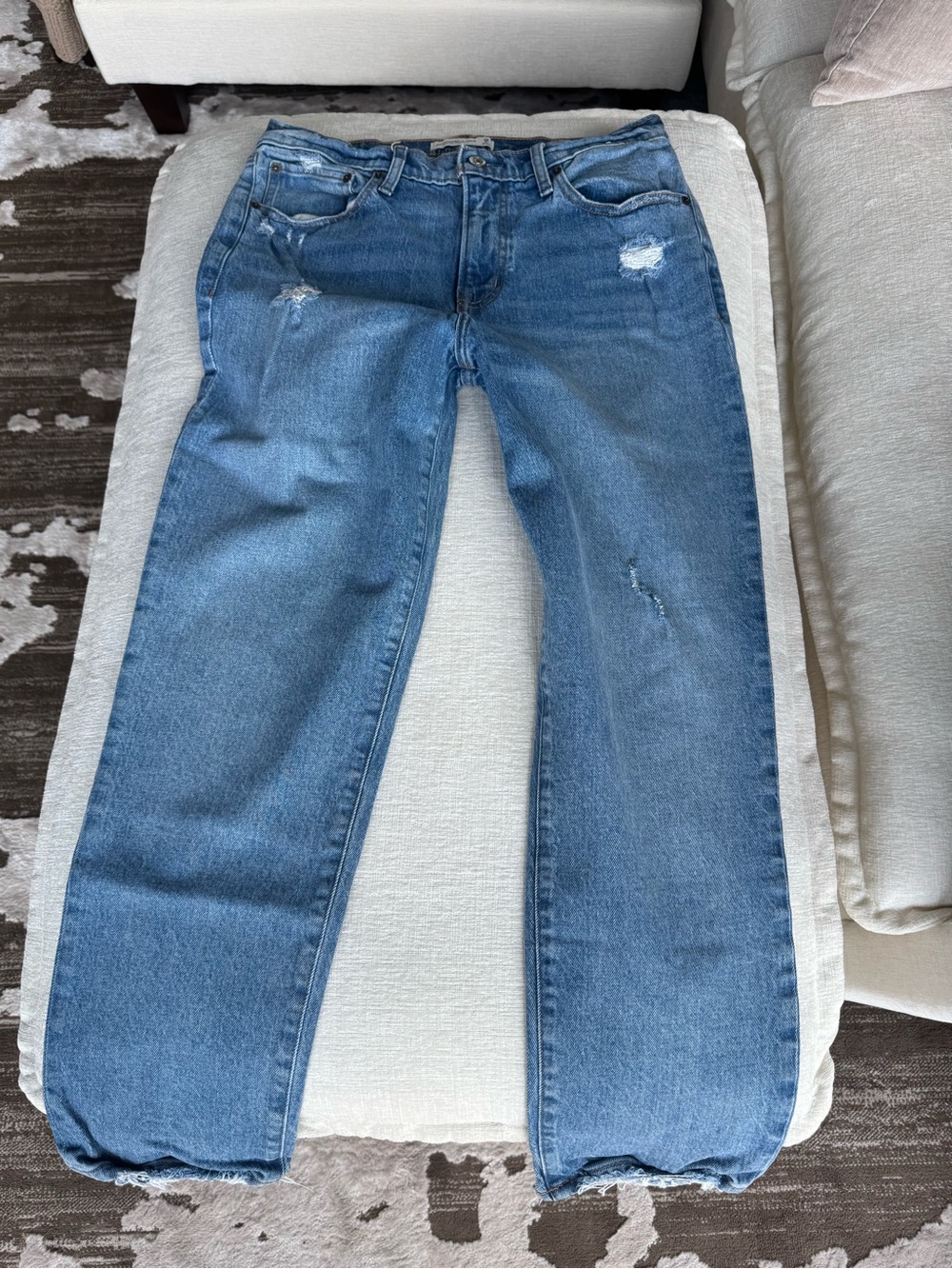 Abercrombie & Fitch Light Blue Boyfriend Jeans